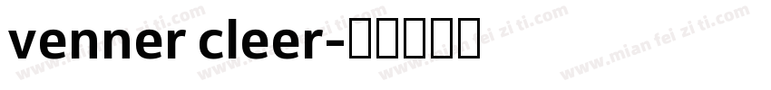 venner cleer字体转换